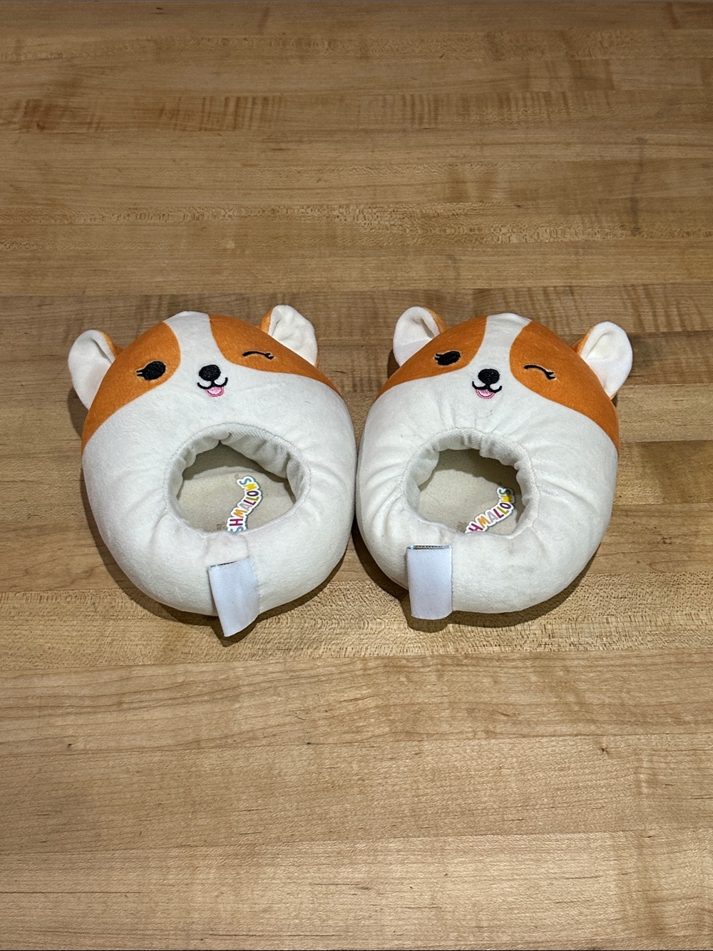 Toddler Squishmallow Slippers [fox orange + white]